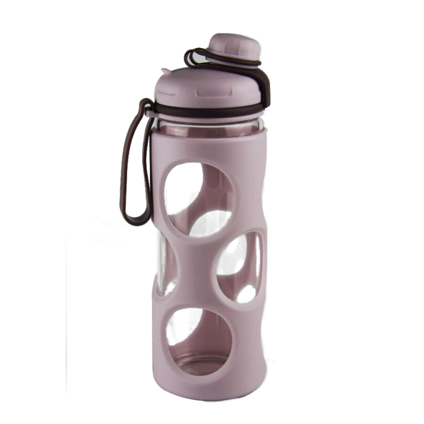 W-1830 heat-resistant brorosilicate bottle with PP sleeve