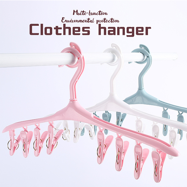 G-201 plastic clothes hanger with clips